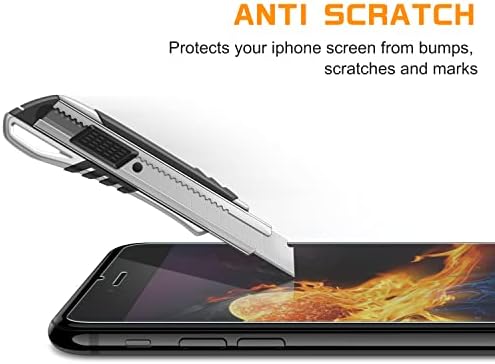 NEARPOW [4 Csomag] iPhone 7 Plus/iPhone-8 Plus kijelző Védő fólia, [Edzett Üveg] képernyővédő [9H Keménység] [Crystal
