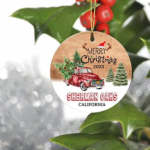Karácsonyfadísz 2023 - Sherman Oaks Kaliforniai Dísz Szülővárosában Egyéni Város, Állam - Emlék Ajándék Ötletek, Sherman