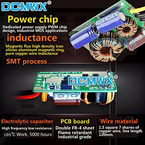 DCMWX boost feszültség-átalakító 12V24V növeli, hogy 36V lépés autó power inverter Bemeneti DC10V-32V Kimeneti 36V1A2A3A4A5A6A