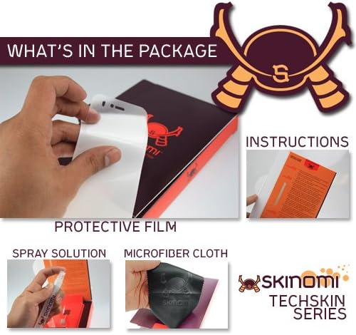 Skinomi Teljes Test Bőr Védő Kompatibilis a Samsung ATIV Tab 3 (Tabletta Csak)(képernyővédő fólia + hátlap) TechSkin
