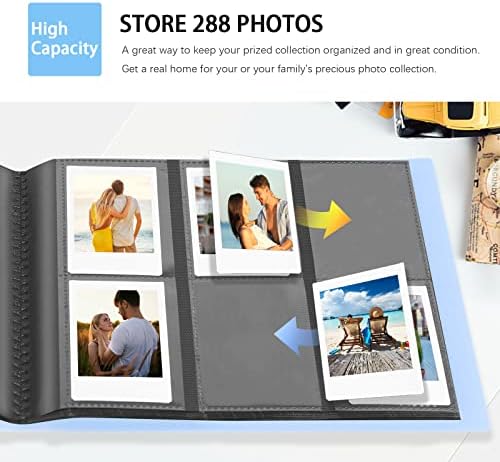 Instax Fotó Album,2 Csomag Album a Fujifilm Instax Mini Kamera, Polaroid Snap PIC-300 Z2300 Instant Fényképezőgép, 2x3