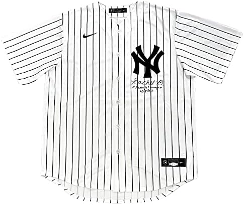 Rachel Balkovec Yankees Aláírt 1. Női Menedzser Insc Eredeti Nike Jersey SZÖVETSÉG - Dedikált MLB Mezek