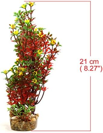 uxcell® Piros Műanyag Terrárium Növény Dekoratív Dísz Élőhely Dekoráció Hüllők, valamint a Kétéltűek