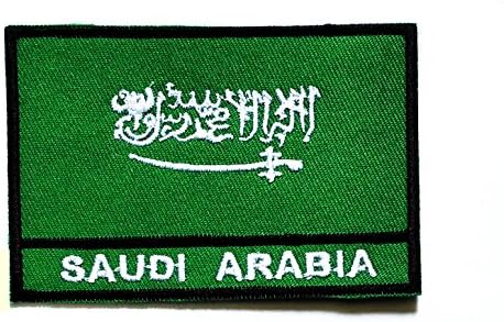 Nipitshop Foltok Szaúd-Arábia Ország Zászló Vas A Hímzett Javítás Zászló Nemzeti Jelkép Patch Póló, Farmer, Szoknya,