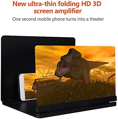 JFGJL Film, 12 Hüvelykes Mobil Telefon 3D Képernyő Videó Nagyító Összecsukható Ívelt Kibővített Okostelefon Film Felerősítve