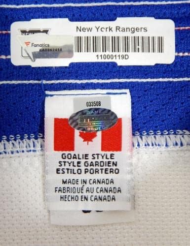A New York Rangers Scott Stajcer 96 Játék Kiadott Fehér Jersey DP08952 - Játék Használt NHL-Mezek