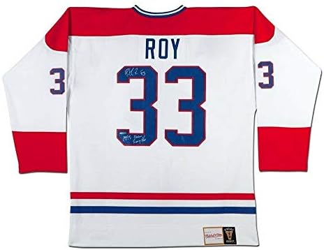 Patrick Roy Dedikált Mitchell & Ness Jersey 93 Írva Canadiens Fehér uda vagy - Dedikált NHL-Mezek
