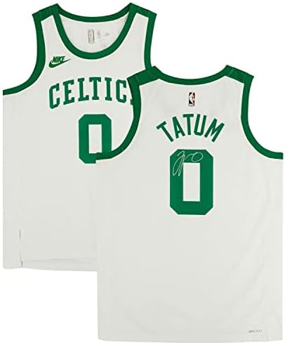 Jayson Tatum Aláírt Boston Celtics-Fehér Nike Év 0 Swingman Jersey Fanatikusok - Dedikált NBA Mezek