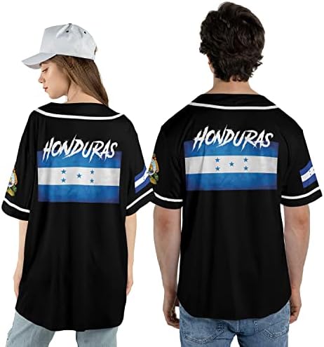 Tinoshop Személyre Szabott Honduras Zászló Baseball Jersey Póló, Honduras Jersey, Camisa Honduras Gyerekek Honduras