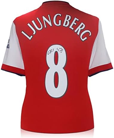 Freddie Ljungberg Aláírt Arsenal Foci Mez - Dedikált Foci Mezek