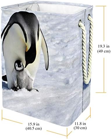 DEYYA Vízálló Szennyes Kosarat Magas, Erős Összecsukható Pingvin Állat Print Gátolják a Felnőtt Gyerekek Tini Fiúk,