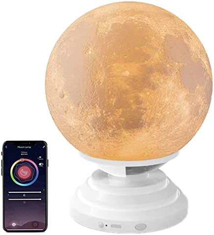 Hold Lámpa Galaxy Éjszakai Fény Gyerekeknek, 16 Millió Szín a Telefon APP & Távoli & Touch Control & USB Újratölthető