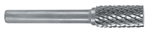 RUKO 116010 Volfrám-Karbid Rotary Burr Vég Nélkül Toothing, Alakja Egy Hengeres (ZYA), 6 mm Átmérőjű, 6 mm Szár Átmérő