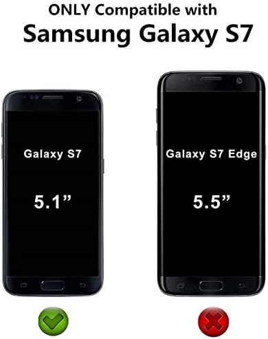 iCoverCase Samsung Galaxy S7 Pénztárca tok Memóriakártya-Nyílások Jogosultja, Prémium Bőr Állvány Funkció Flip Tok tartó
