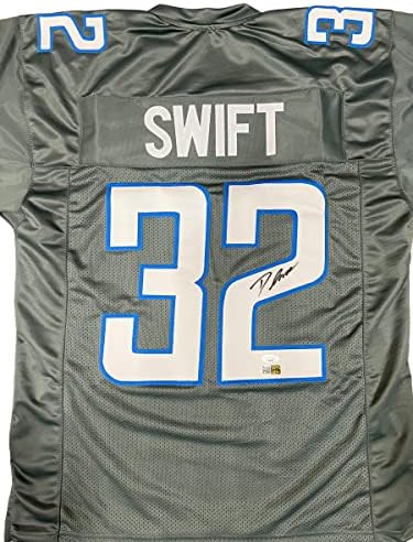 D ' Andre Swift Detroit Lions Aláírt Autogramot Egyéni Jersey SZÖVETSÉG Igazolt