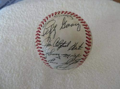 25 HOFer aláírt NL baseball Ted Williams Bankok Dickey Gomez Musial Reese +19 TÁRSASÁGGAL - Dedikált Baseball
