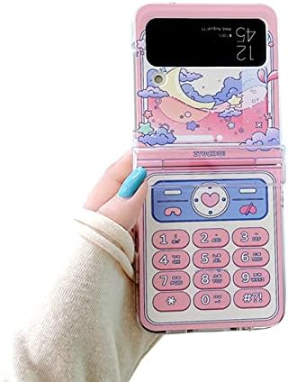 GO-VOLMON Aranyos Nők Esetében Z Flip 3, Aranyos Esetben Rózsaszín Telefon, Nyomtatás, Galaxy Z Flip 3, a Szép Lányos