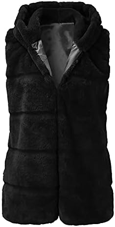 FOVIGUO Hosszú Puffer Kabát Női, Modern Téli Tunika Korcsolyázó Kabát Női Ujjatlan Legénység Nyak Nehézsúlyú Kabát Illik