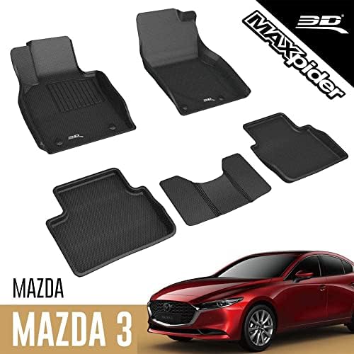 3D MAXpider Minden Időjárási Szőnyegek Mazda 3 Mazda3 2019-2022 / Mazda CX-30 CX 30 2020-2022 Egyéni Illeszkedik Hüvelyek,