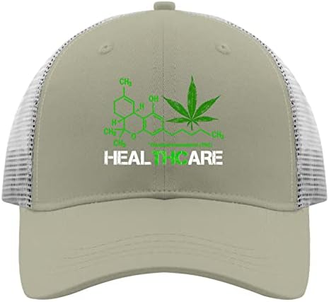 Fű Kannabisz 420 Kalap THC Egészségügyi Baseball Sapka Férfi Vicces Farmer Apa Sapka Állítható