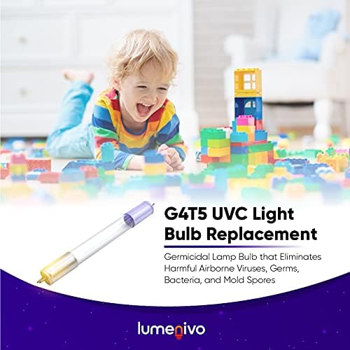 G4T5 UVC Izzó Csere által Lumenivo - 4 Watt Fertőtlenítő UV Fény - G5 Miniatűr Bi-Pin - T5 UVC Lámpa Cseréje - 2 Pack