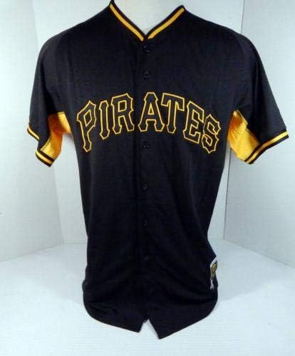 2015 Pittsburgh Pirates Gustavo Nunez 67 Játék Használt Fekete Jersey BP ST 33741 - Játék Használt MLB Mezek
