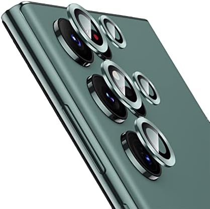 Dogxiong 5db/set Zöld S22 Ultra Kamera Lencséjét Védő Samsung Galaxy S22 Ultra Kamera Len Védő Galaxy S22 Ultra 5G