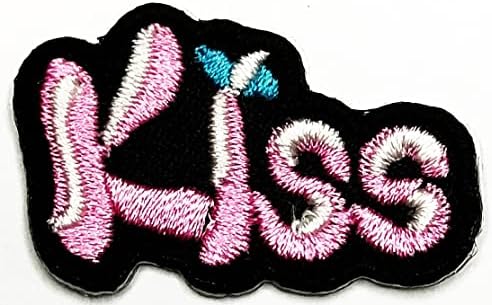 Kleenplus 3pcs. Mini Kiss Varrni Vas a Patch Hímzett Applied Kézműves Kézzel készített Ruhák Ruha Növény Kalap Jean