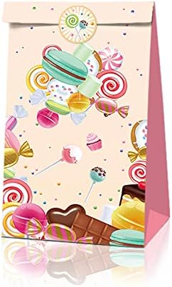 12 Db Társasjáték Témájú ajándékok Kellékek Kraft Papír tasakok Candy Party kellék Táskák, Matricák, Szülinapi Parti