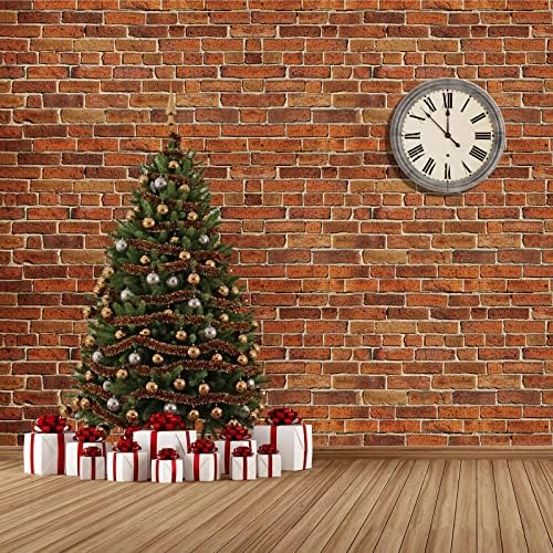 8 Db 4.5 x 9 ft Vörös téglafal Hátteret Terítő Karácsonyi kőfal Jelenet Szetter Tégla Lap Háttérképet asztalterítő Tégla