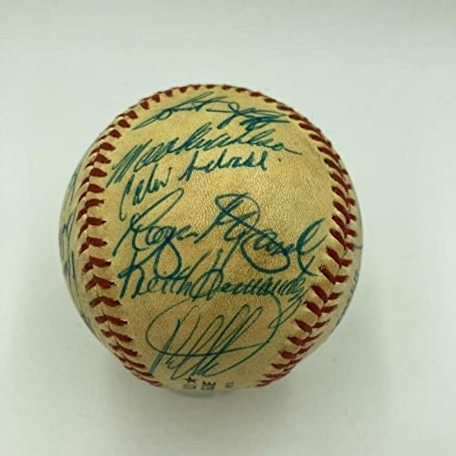 1985-ben New York Mets Csapat Aláírt Nemzeti League Baseball Gary Carter SZÖVETSÉG COA - Dedikált Baseball