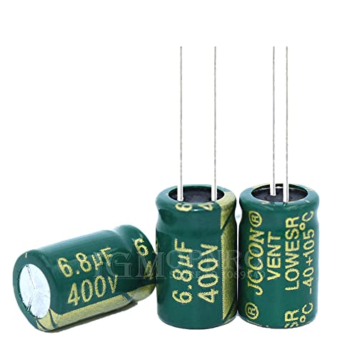 10DB 400V6.8UF 8x12mm Alumínium elektrolit Kondenzátor magas Gyakori Alacsony impedanciájú 8x12mm