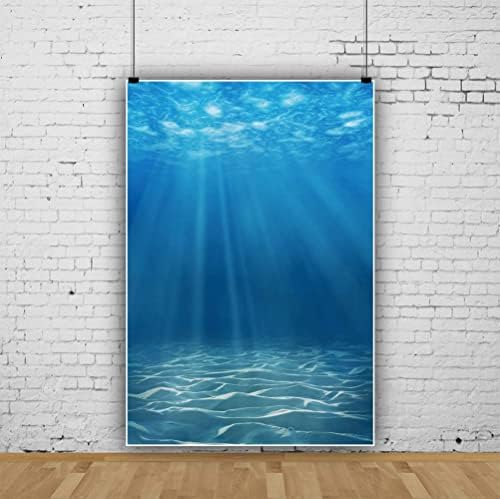 Laeacco Víz alatti Világ Háttér 13x10ft Tengeralatti Világ Napfény Mély Tenger Kék Víz Sun Ray Hátteret Tengerfenék