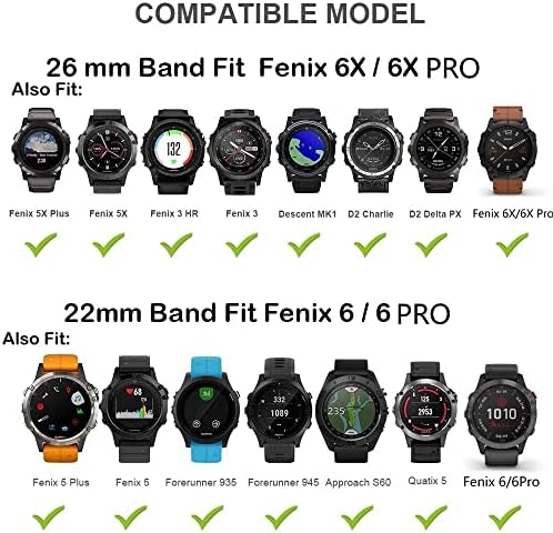 ILAZI 26 22mm Quick Fit Watchband A Garmin Fenix 6X 6 Pro 5X 5 + 3 HR 935 Enduro Szíjak, Szilikon Easyfit gyorskioldó