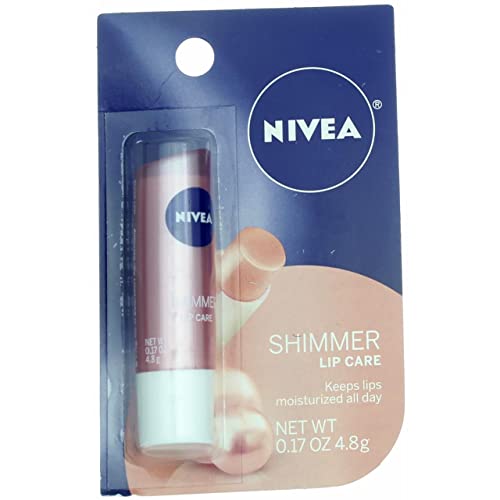 NIVEA Shimmer Sugárzó Lip Care 0.17 oz (Csomag 5)