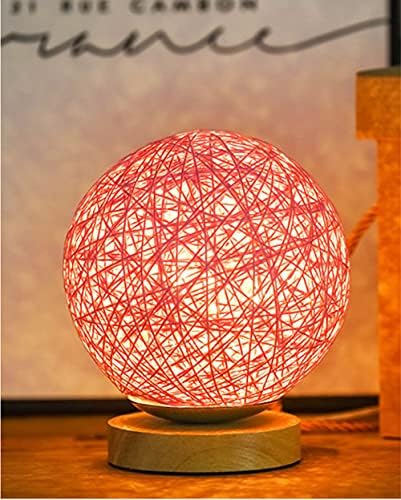 Fantasee LED-es asztali Lámpa Éjjeli Lámpa, USB Powered Rattan Labdát Lámpa Kreatív Szülinapi Ajándék Hálószoba Haza