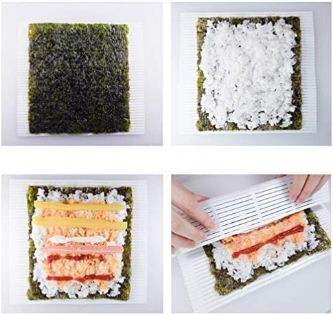 DOITOOL 1DB Sushi Rolling Mat Műanyag Sushi Mat Rolle, Hogy a Rizs Zöldség-Roll