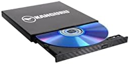 Kanguru QS Vékony, Hordozható DVD-Író - Fekete - TAA - Kompatibilis- DVD-RAM/177;R/177;RW Támogatás - 24x CD Read/24x