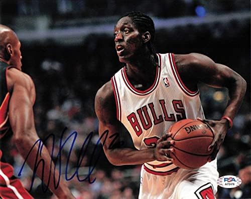 Tony Snell aláírt 8x10 fotó PSA/DNS-Chicago Bulls Aláírt - Dedikált NBA-Fotók