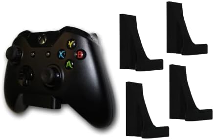 3DLASERSLAB Kár-Ingyenes Vezérlő Falra szerelése Kit Xbox Egyik (4 Pack, Fekete), Microsoft, Könnyű Telepítés, 3M Command