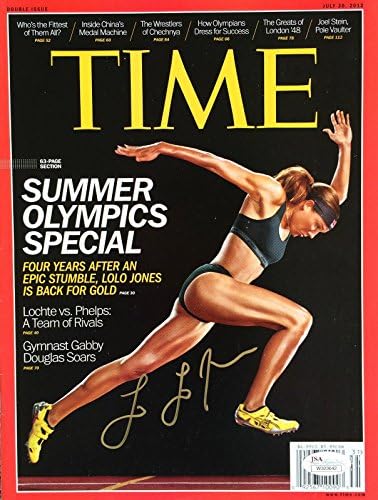 LoLo Jones Aláírt (július 30 2012) NL Time Magazin SZÖVETSÉG - Dedikált Olimpiai Magazin
